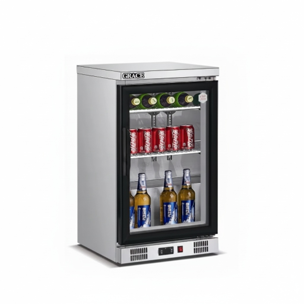 Wine Beer Fridge Under Counter - Frigorifero Sottobanco, Congelatore Mini in Acciaio