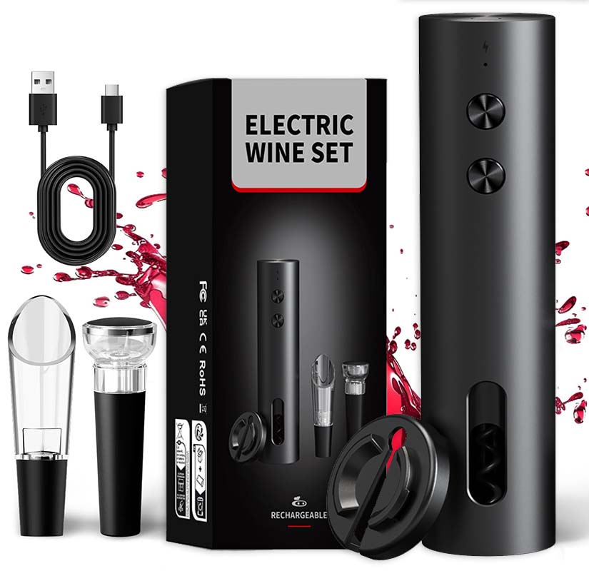 Set Apribottiglie Elettrico 4- - Wine Beer And Liquor recensione e prezzo