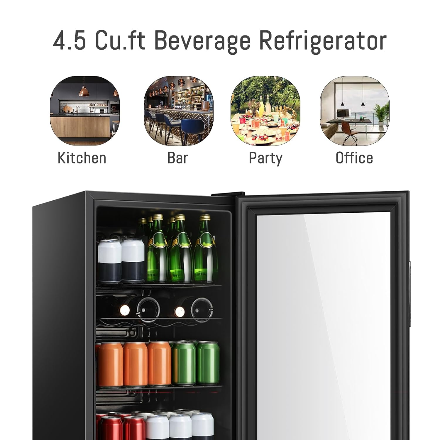 Frigorifero per Bevande da 4,5 - Wine Beer Mini Fridge recensione e prezzo