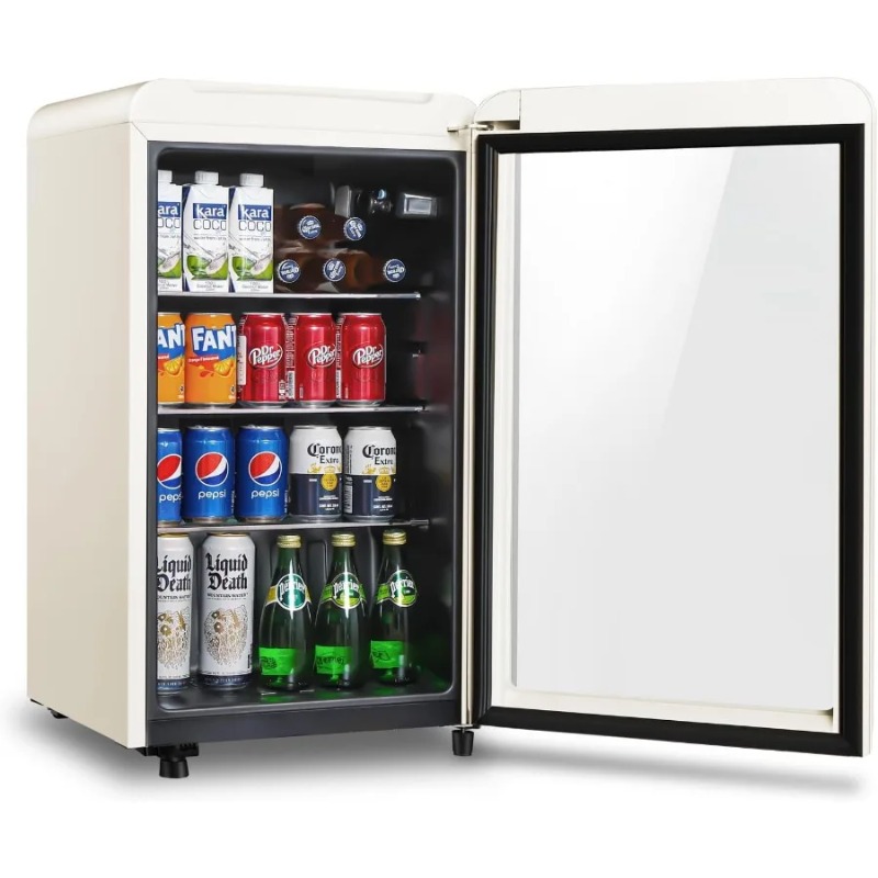Frigorifero per bevande retrò  - Wine Beer Mini Fridge recensione e prezzo