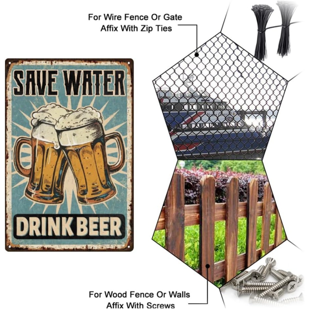 1 pz Targa in metallo per birr - Wine Beer And Liquor recensione e prezzo