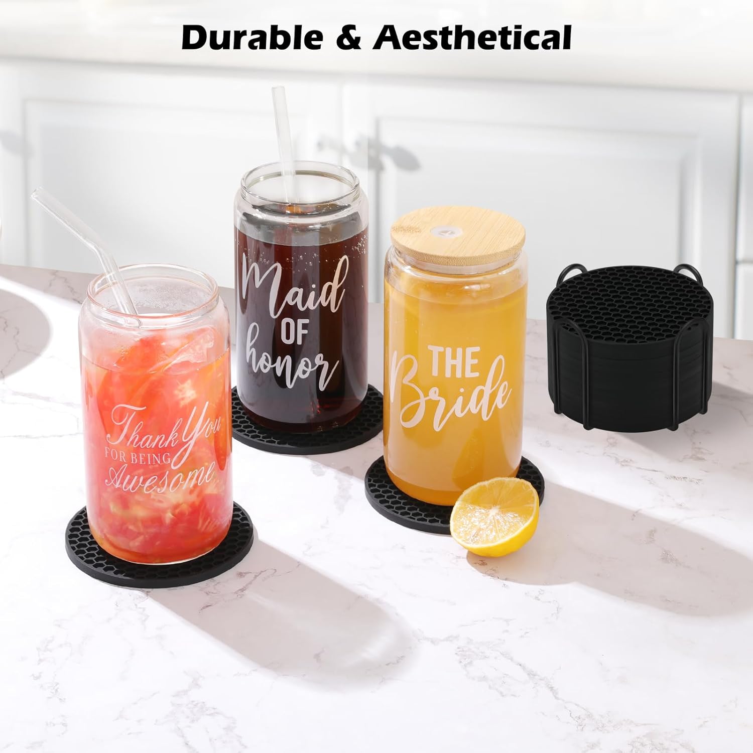 Set sottobicchieri in silicone - Wine Beer And Liquor recensione e prezzo